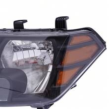 Front Halogen Headlight Assembly, For 2009-2020 Frontier Truck Black Headlights Headlamps Replacement Left+Right 26010ZL40A,26010ZL40B,NI2502188,NI2503188 - Default - View 6