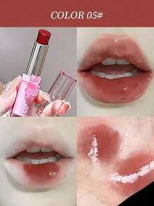 Cappuvini Son tint bóng mịn dưỡng ẩm, màu tự nhiên, son dưỡng dạng thỏi hình gấu, lâu trôi, chống lem, son môi đa năng - Nhiều màu - Xem 14