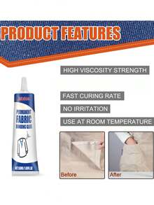 Transparent Waterproof Adhesive Glue For Clothing, Heat & Water Resistant Denim Fabric Bonding Glue - A - View 6