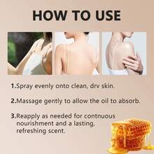 SUMIFANG 120毫升蜂蜡蜂蜜身体喷雾，深层锁水，形成保护屏障。清爽不黏腻，散发怡人香气。蜂蜡和蜂蜜滋养肌肤，令全身肌肤焕发自然光泽，散发迷人香气。只需轻轻一喷，即可实现深层补水、修复肌肤屏障和消炎三重功效。 - 椰子油 - 查看 6