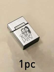 定制照片香烟盒，女士个性化香烟盒，定制香烟收纳盒，情人节礼物，可定制情侣照片生日礼物，男士礼物，婚礼配饰，旅行必备，便携式，结婚礼物，男女通用，周年纪念，男士，女士，情侣，家人，朋友 - 風格A - 查看 8