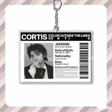 CORTI/S K-Pop Boyband Member Acrylic Cute Keychain, Backpack Charm, Gift - Multicolor - View 7