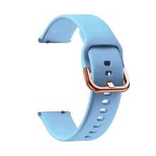 18毫米光滑表面玫瑰金扣硅胶表带，适用于vivoactive 3S/4S/3S、Forerunner 255S/265S、Venu 2S/3S、Move 3S、Active S、荣耀手表S1、Talkband B5、S1/B5手环、18毫米手表、GT 4 41毫米手表。质地光滑，轻巧紧凑，佩戴舒适贴合。是日常佩戴的理想之选，也是女士精致配饰，更是馈赠佳品。 - 18mm - 查看 21