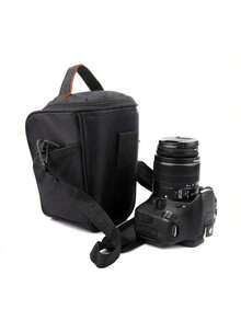 Bolso de hombro para cámara réflex digital, estuche de transporte compacto para lentes DSLR, adecuado para D3100, D3200, D7100 y otros modelos - Multicolor - Ver 5