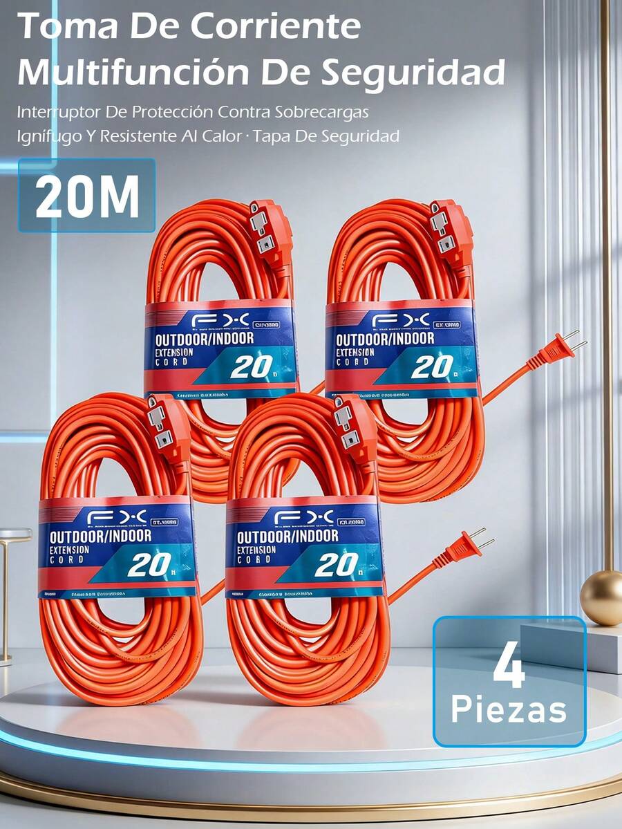 Extension Cords - 20 Metros-4 Piezas - View 1