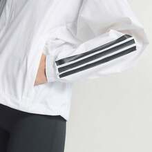 Adidas HYG WINDY 女士梭织连帽夹克 KC7655 - 白色 - 查看 5