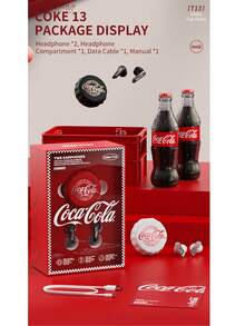 Coca Cola T13 真无线蓝牙耳机，半入耳式设计 | 13mm 动圈单元 | ENC 主动降噪 | 蓝牙 5.4 | 15 小时播放时间 | 触控操作 | Type-C 快速充电 - 均碼 - 查看 9