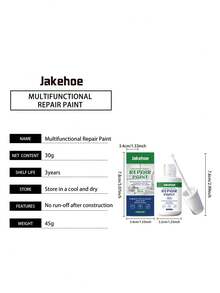 jakehoe 瓷砖修补漆，家用瓷砖、大理石、浴缸、水槽、马桶瓷砖修补漆 - 液體 - 查看 6