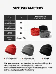 CAMEL CROWN 抓绒帽围巾鸭舌帽两用秋冬新款加厚保暖防风帽大头围鸭舌帽 - 淺灰色 - 查看 8