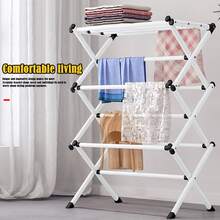 Expandable Foldable Clothes Drying Rack Indoor Laundry Drying Rack Towel Rack - A - Ver 9