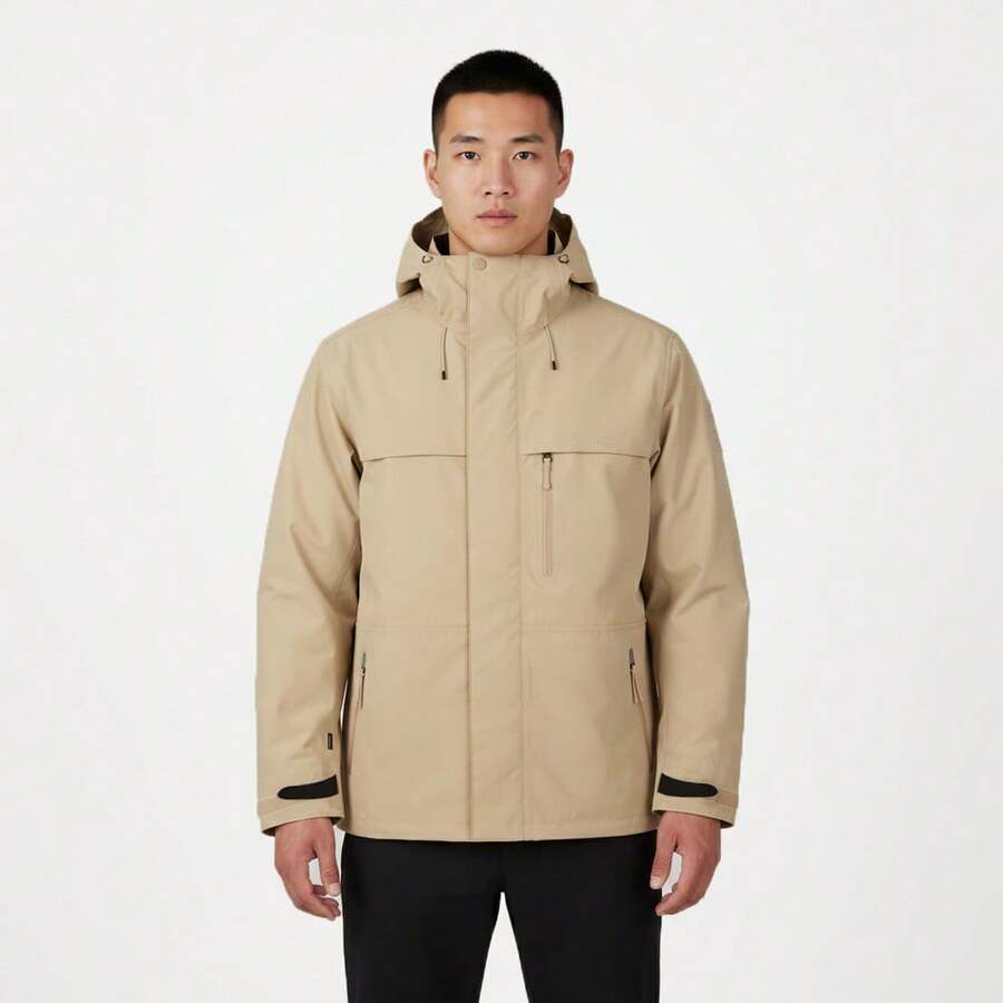 Timberland Men's AF Super Benton WP 3-In-1 Jacket - Khaki - View 1