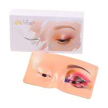 1pc Makeup Practice Board Eyebrow Eye Training Tool For Beginners With False Lashes Area Durable Silicone Material - Multicolor - View 6