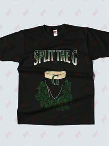 Split Divided The Game Funny Gamer Tee - Black - View 2