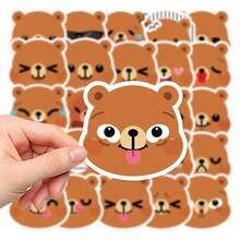 25 pegatinas lindas de emojis de osos para fundas de teléfono, portátiles, equipaje, diarios, ventanas y paredes - colores mezclados - Ver 8
