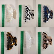 1个定制发夹，可定制发爪，伴娘发夹，结婚礼物，新娘礼物，个性化发夹，可定制名字，新娘发爪夹，耐用，色彩缤纷，可爱，迷人，趣味十足，卡哇伊，Y2K风格，时尚，男女皆宜，休闲，定制，独特，个性化，送给他的理想礼物，送给她的理想礼物，男朋友，女朋友，家人，朋友，定制发饰，森林色调 - 白色 - 查看 10