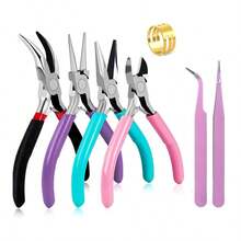 DIY Jewelry Making Tool Kit, Includes 4 Unique Pliers - Bent Nose Pliers, Round Nose Pliers, Pointed Nose Pliers, Diagonal Cutters, Pink Tweezers And Jump Rings - Essential Handcraft Tools For Beginners To Professionals - Jewelry Pliers Set - View 18