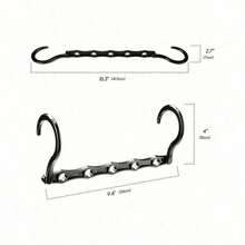 5 Packs Sturdy Plastic Magic Hanger Set, Multi-Functional Foldable, Space-Saving Categorized Hanging, Dorm Small Apartment Closet Organizer - Black 5PCS - View 7