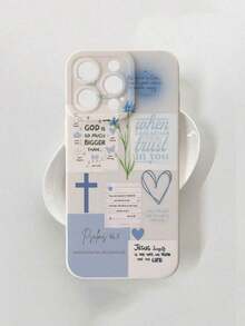 1pc 1pc Jesus Cross Slogan Pattern Anti-Fall Cute Phone Case Compatible With  13/11/17/17pro/16/14/15/15pro/15 Plus/15 Promax/7plus/8plus/X/Xs Max/Xr/11pro/12pro/13pro/14pro/12mini/13mini/11promax/12promax/13promax/14promax/14plus/17pro Max/17Air/6/6s Plus/7/8/16Pro/16plus/16promax/Se2/17promax&Compatible With Samsung Galaxy/A54/A14/A12/A13/A15/A32/A33/A24/A52S/S20/S21/S22/S23/S24/S23Plus/S24ultra/S25/A15/A33/A23 Summer  17 Pro Max Case  17 Case  17 Pro Case  17 Plus Case Clear Phone Case  15 Case  16 Case  16 Plus Case Phone Cases  Case - 1pc - 查看 4