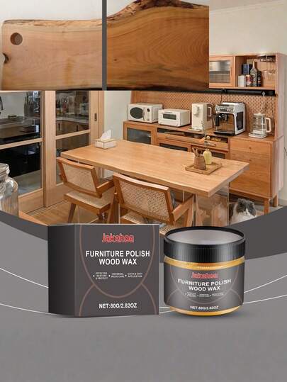 Furniture Polish And Care Wax, Enhances Shine, Suitable For Solid Wood And Composite, General Furniture Maintenance Wax, Prevents Cracking