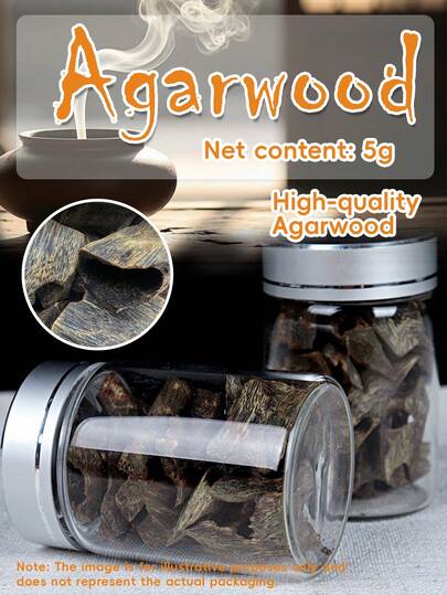5g, High-Quality Agarwood, High-Oil Agarwood, Selected Premium Wood, High Oil Content, Sweet And Refreshing Aroma, Suitable For Bedrooms, Offices, Indoor Hygiene, Deodorization, Air Purification, As Well As Sleep, Rest And Meditation. Clear Texture And Long-Lasting Fragrance.