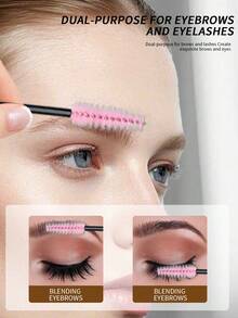 CIMACA Makeup Beginner Essential! Eyebrow Scissors + Eyelash Brush Set, One-Step Eyebrow Shaping And Defining, Compact Beauty Tool Kit, Easily Create Refined Eyebrows - Multicolor - View 6