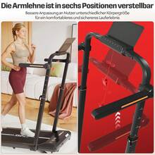 Devoko 3 In 1 Folding Treadmill, Walking Pad With 5% Incline, 2.5HP Electric Treadmill For Home Under The Desk, Remote Control - Black - View 5