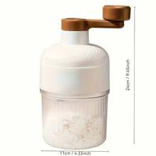 Procesador manual de bebidas frías, trituradora de hielo portátil pequeña, máquina de hielo rallado accionada manualmente para el hogar - Multicolor - Ver 9