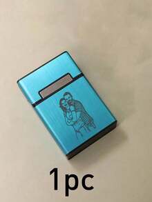 定制照片香烟盒，女士个性化香烟盒，定制香烟收纳盒，情人节礼物，可定制情侣照片生日礼物，男士礼物，婚礼配饰，旅行必备，便携式，结婚礼物，男女通用，周年纪念，男士，女士，情侣，家人，朋友 - 風格A - 查看 9