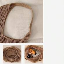 New Fashionable Woven Handbag, Versatile Tote Shoulder Bag For Women, Large Capacity Tote Bag - Multicolor - View 6