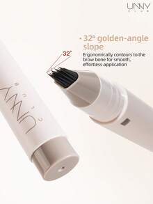 unny club Fuffy多功能液体眉笔，可用于下睫毛、眼线，轻松打造自然眉妆，持久不脱妆，轻盈顺滑，持久显色，超精准眉笔，防水防汗 - 01 Black - 查看 8