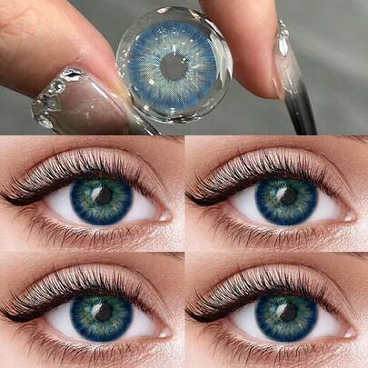 Lentes de contacto Gray Little Devil Eye: hidratantes y de uso diario