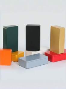 1pc Stainless Steel Metal Box | Small Jewelry Accessory Storage Box, Multi-Purpose Sealed Metal Storage Box, Suitable For Gifts And Home Organization, Customized Rectangular Iron Box, Sealed Dahongpao Metal Tin Box, Food Packaging Gift Box, Fuding Pouch Small Box - Yellow - View 3