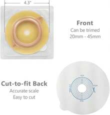 ¡RecomendadoMediss Anillo De Barrera Cutánea Para Ostomía (2 Piezas) Cubierta Para Bolsa De Colostomía, Cinta Precortada Para El Cuidado Del Sistema De Estoma De Ileostomía, Diámetro Exterior De 4", 5 Unidades¡Top de Temporada - 1 - Ver 1