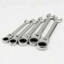 819mm Metric Ratchet Wrench, 72-Tooth Chrome Vanadium Steel Ratchet Combination Wrench With Organizer - Random Wrench - View 3