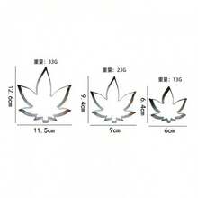New Stainless Steel Cookie Cutter Mold, Maple Leaf Shaped Biscuit Cutter, DIY For Parents And Kids - Maple Leaf Cookie Cutter [3-piece Set] - View 2