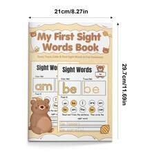 Kids Beginner Sight Word Learning Game Toy | Color The Word + Trace The Word + Find It | Read & Trace Simple Sentences Practice Sheets | Early English Literacy & Handwriting Skills For Home/Class/Travel - Word Workbook - View 8