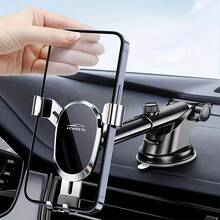 LCARS Car Phone Holder Gravity Support Mount For Dashboard Center Console, Universal Phone Navigation & Entertainment Holder With Adhesive Fixed Vacuum Suction Cup - A018+ Cylindrical Suction Cup - View 7