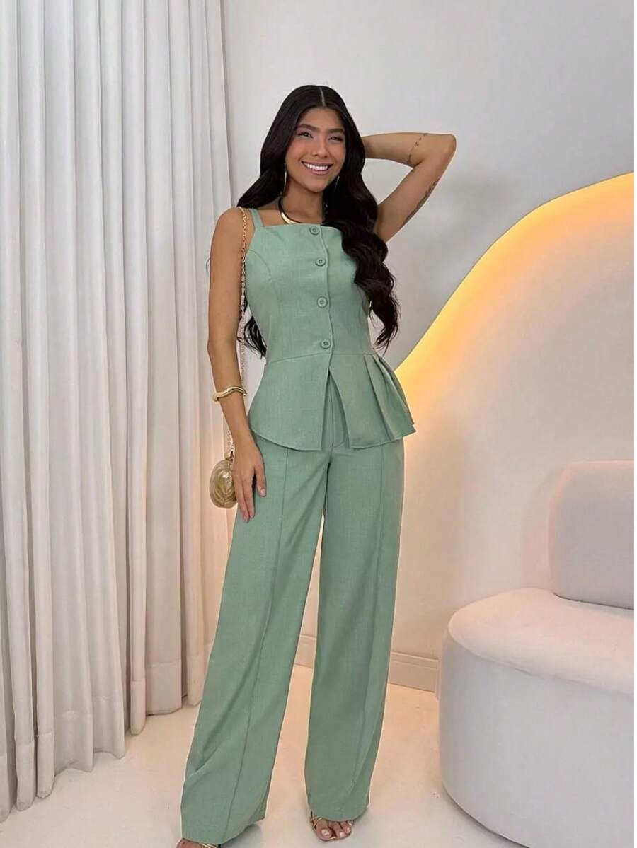 Caroline - Mint Green - View 1
