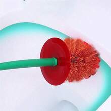 Red Cherry-Shaped Toilet Brush Set, Creative Cleaning Brush With Soft Bristles, Reusable, Long Handle, Plastic Material, Enhances Bathroom Ambiance, No Electricity Required, Commercial Cleaning Tool, Suitable For Home Bathroom - A - View 10