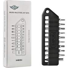 MBS1 Juego de Puntas de Destornillador Hexagonales de 4mm, 9 Piezas de Puntas de Doble Extremo de Acero para Herramientas S2 Dur - A - Ver 7