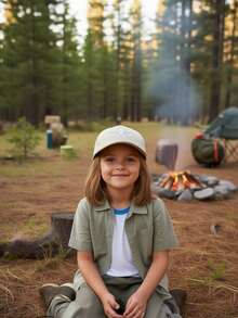 1顶儿童双心图案棒球帽，时尚男女童遮阳帽，防紫外线，可调节儿童休闲帽，适合日常/上学佩戴 - 彩色 - 查看 3