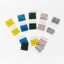 100个/包 新款可重复密封拉链袋，透明塑料袋，带图案设计，1.5英寸 x 1.5英寸小号烟草袋。户外必备烟草袋，多种款式可选 - 100個/包 - 查看 3