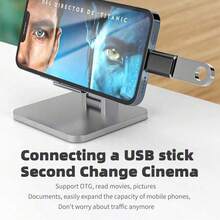 快速充电 USB 母口转 Lightning 公口适配器转换器，USB 适配器，便携式迷你读卡器，U 盘，鼠标，键盘集线器，MIDI 转换器，U 盘适配器，兼容 14 Pro Max/14 Pro/14 Plus/14/13/12/11 系列，即插即用，春季礼物 - 彩色 - 查看 2