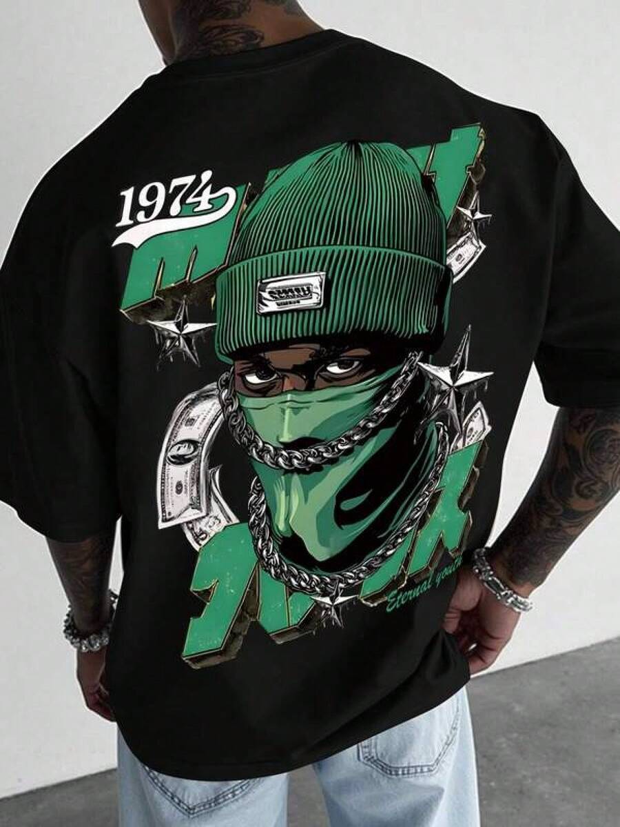 Men Outdoor Tees & Tanks - Black - View 1