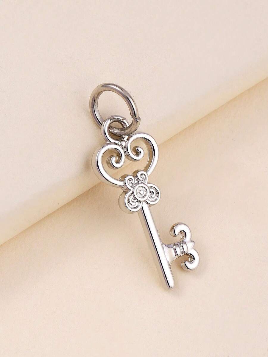 1pc Minimalist Versatile Key Pendant DIY Bracelet Charm Accessory - Multicolor - View 1