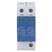 Surge Protective Device SPD Photovoltaic Breaker Protector DC1000V 40KA Blue and White 2P - Azul y blanco - Ver 9