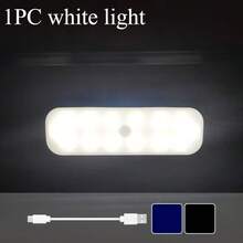 1pc Wall-Mounted Reading Light, Adjustable Brightness Sticky Double-Layer Bed Lamp, Magnetic Cabinet Undershelf Lighting, Rechargeable Battery Powered, Wireless LED Light, Suitable For Wardrobe And Kitchen, Portable, Suitable For Makeup - Multicolor - View 5