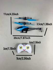 1pc Remote Control Smart Sensing Flying Toy, Crash-Resistant Material, Gesture Sensing Remote Control Flying Toy. Children's Birthday Gift Remote Control Plane Plastic Flying Toy With Gesture Sensor, Interactive Educational Toy With LED Lights For Boys And Girls, Indoor And Outdoor Play (With And Without Remote Control Version, Handmade Measurement May Have Slight Deviation, Accessory Colors Randomly Sent) - Multicolor - View 11