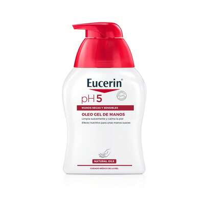 Eucerin PH5 Oleogel per le mani 250ml - Detergente delicato per mani secche e screpolate, idrata e protegge con oli naturali e pH bilanciato ✅ Consegna 24/72h in Spagna (Penisola) | Beauty Explotion | Il tuo negozio di bellezza e make-up - Esplodi la tua versione migliore.