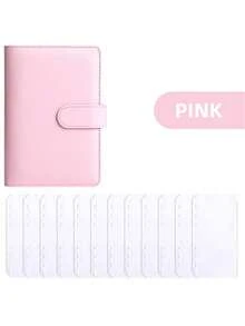 A6 Creative Macaron Hand Ledger PU Binder Notebook-Buckle - Multicolor - View 10